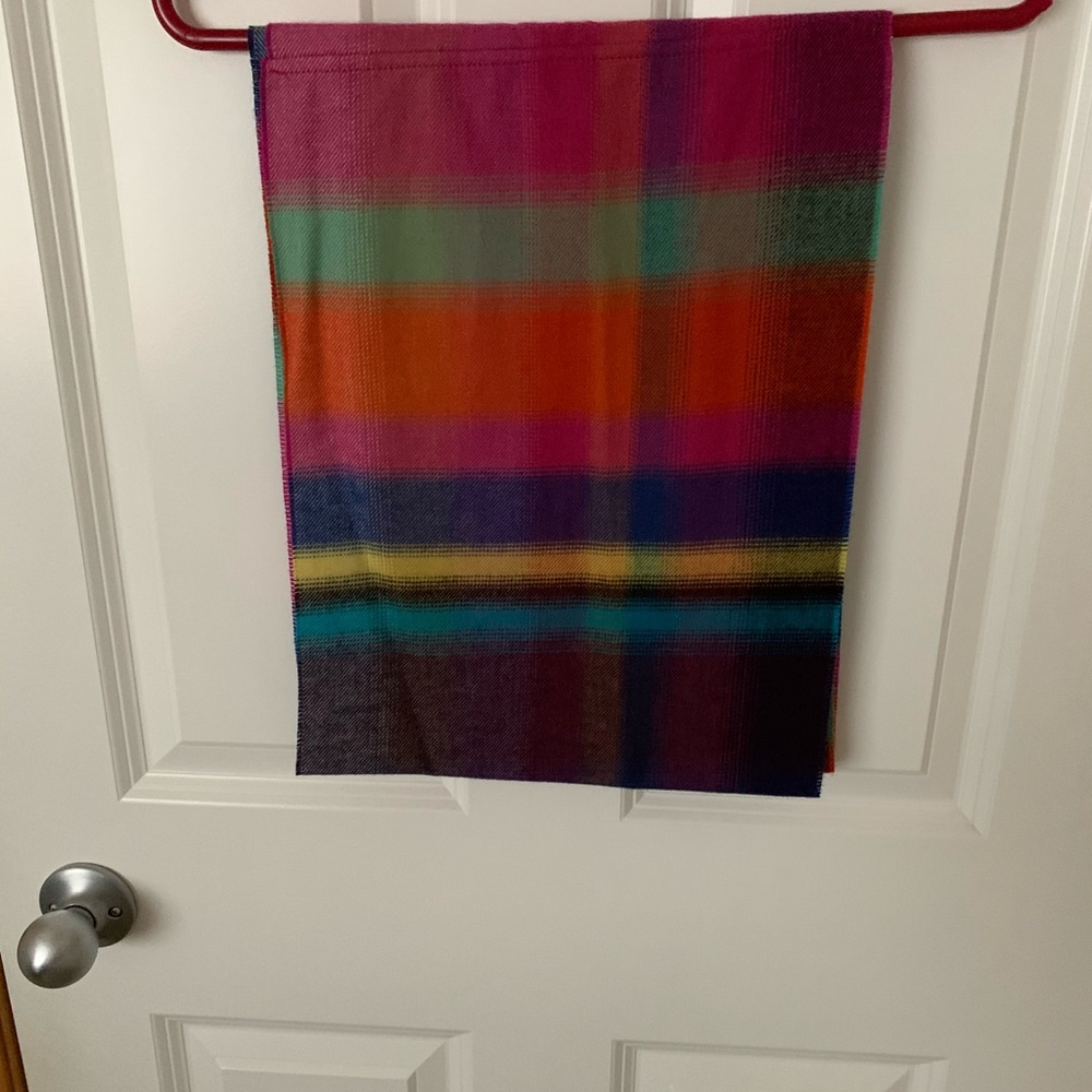 Multi colored infinity scarf